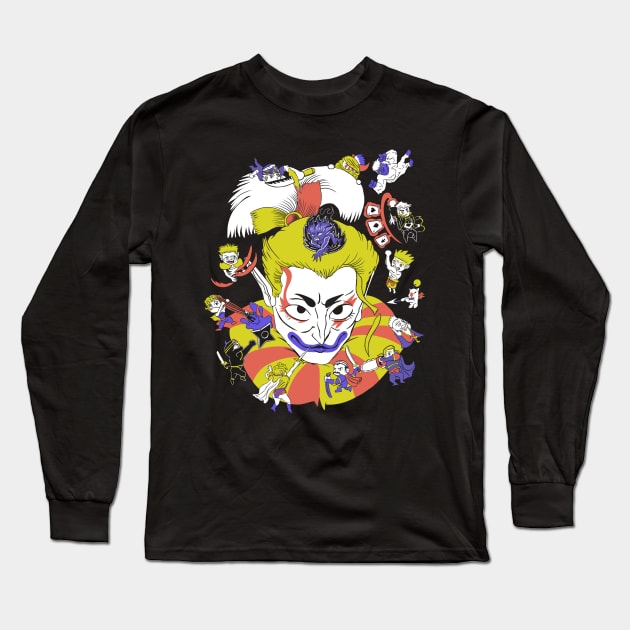 Coulrophobia (Dancing Mad) Long Sleeve T-Shirt by Spicy Gurry